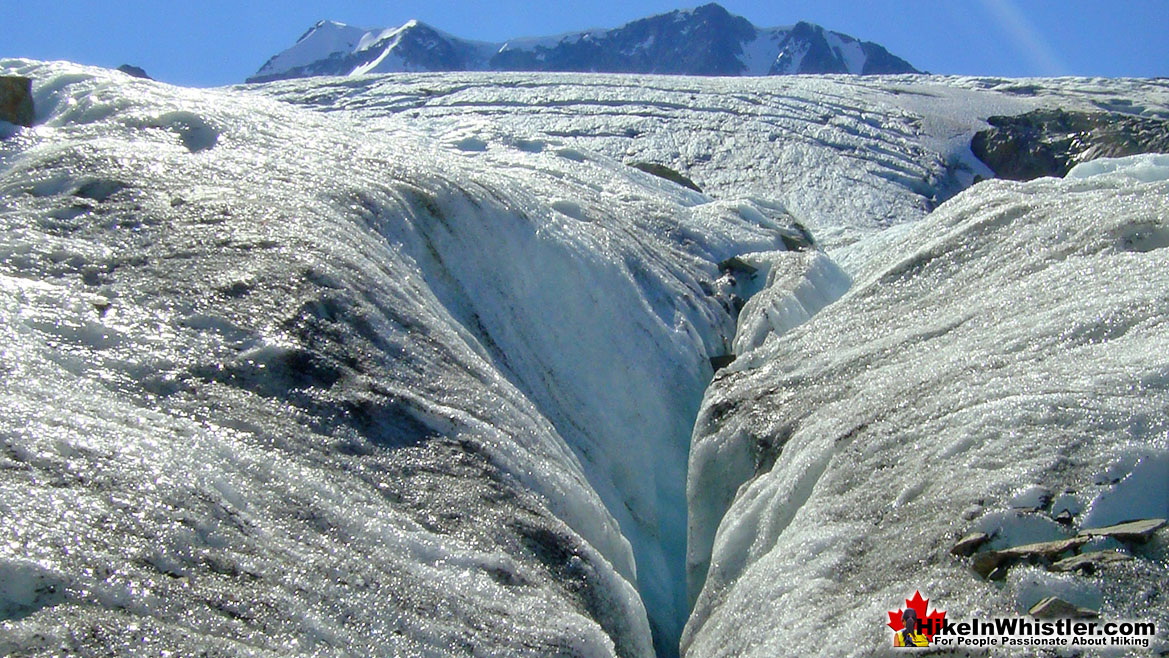 Crevasse on Wedgemount Glacier