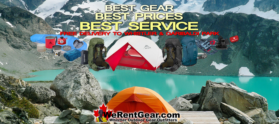 Garibaldi Park Camping Gear Rental