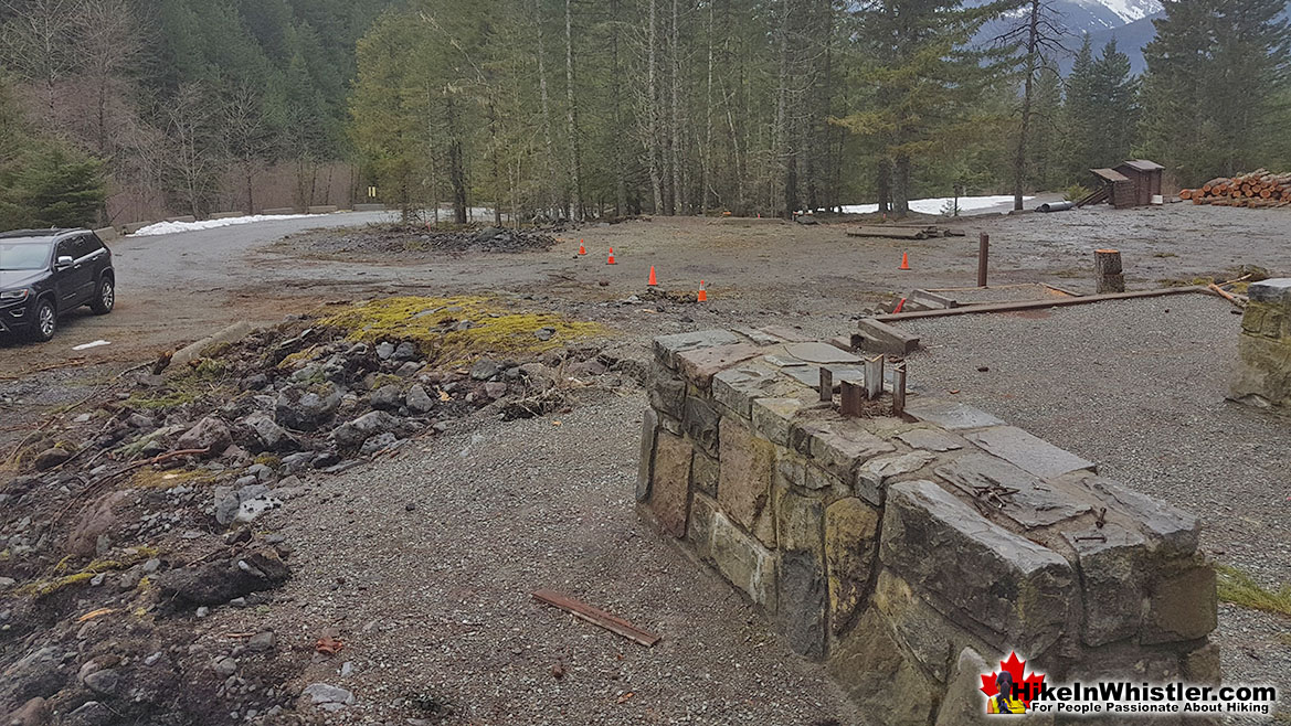 Rubble Creek Trailhead Construction April 2019
