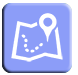 Hiking Trail Map Icon