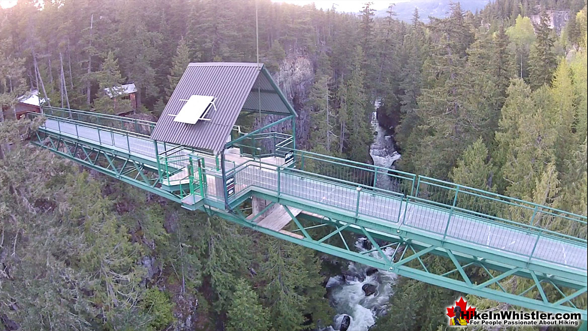 Whistler Bungee Bridge Aerial View