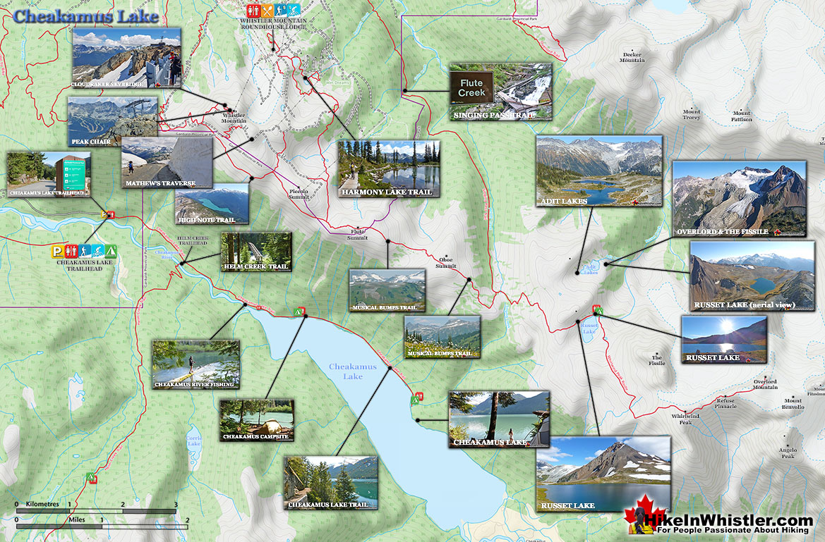 Cheakamus Lake Large Map v15