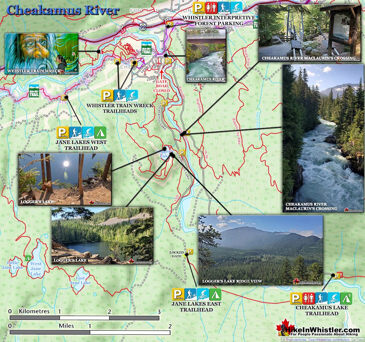 Cheakamus River Hiking Map v18a