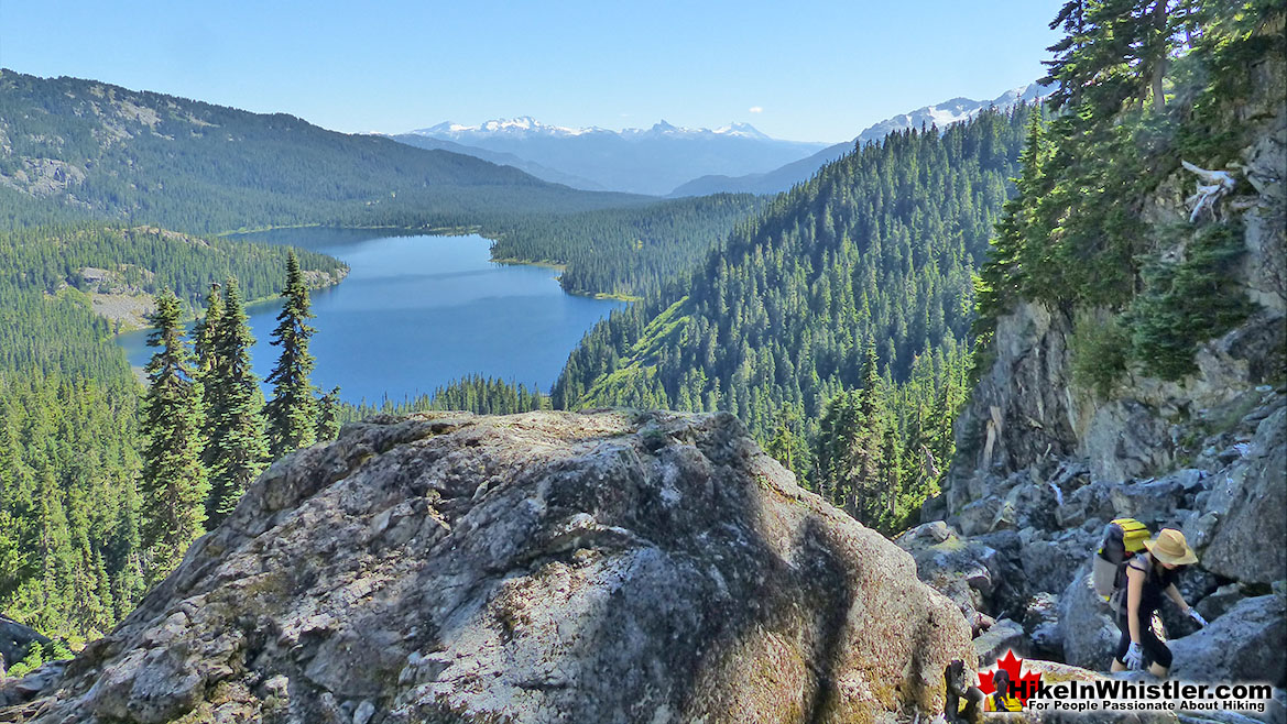 Cirque Lake Scree Slope View