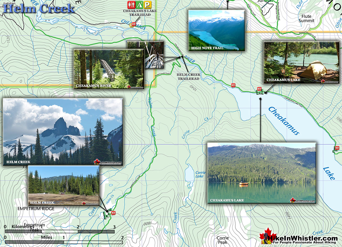Helm Creek Hiking Trail Map