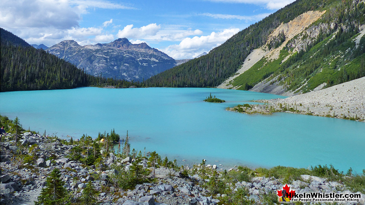 Joffre Lakes Campsite View