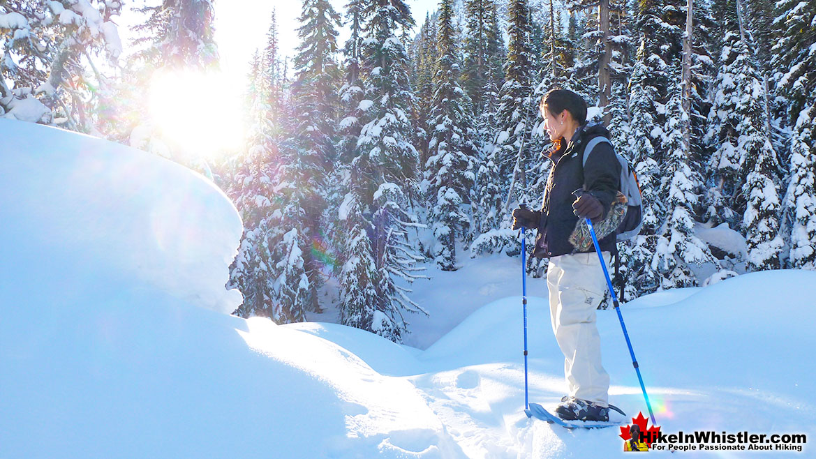 Joffre Lakes Snowshoeing in Whistler