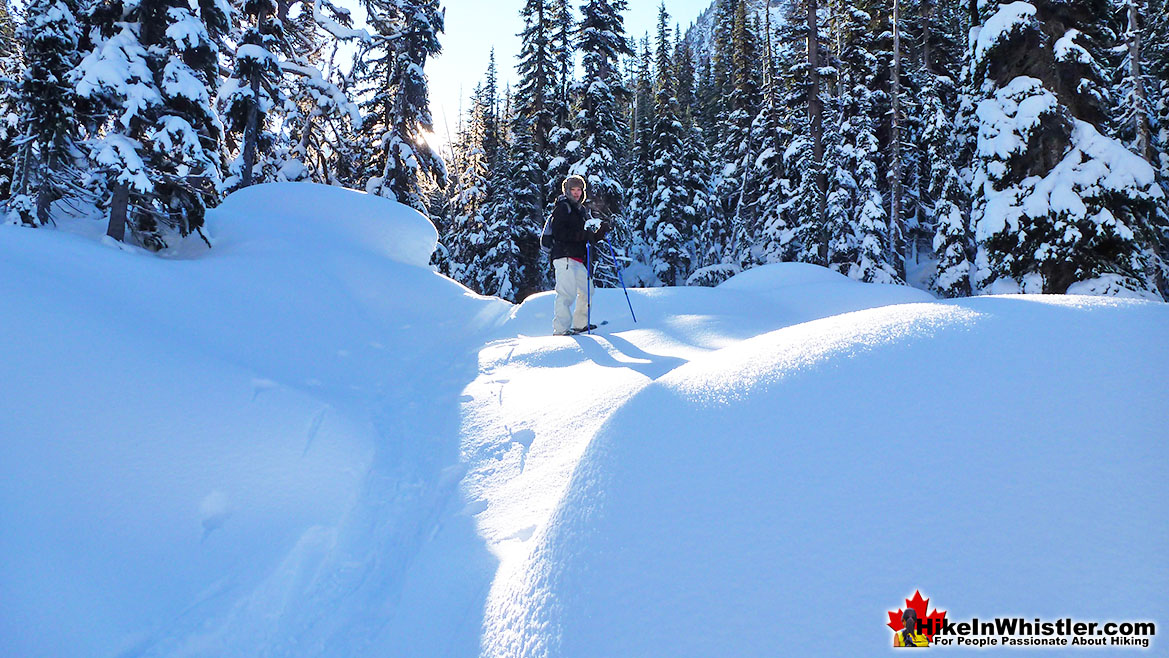 Joffre Lakes Snowshoeing Hike in November