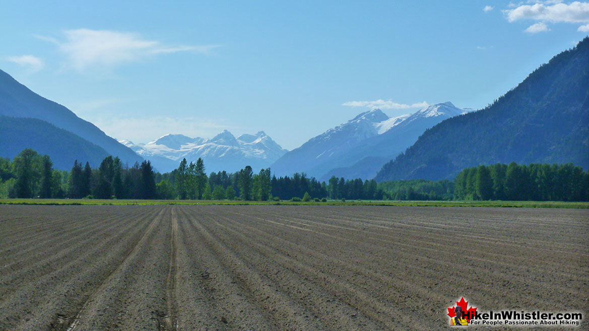 Pemberton Meadows View of Mount Meager