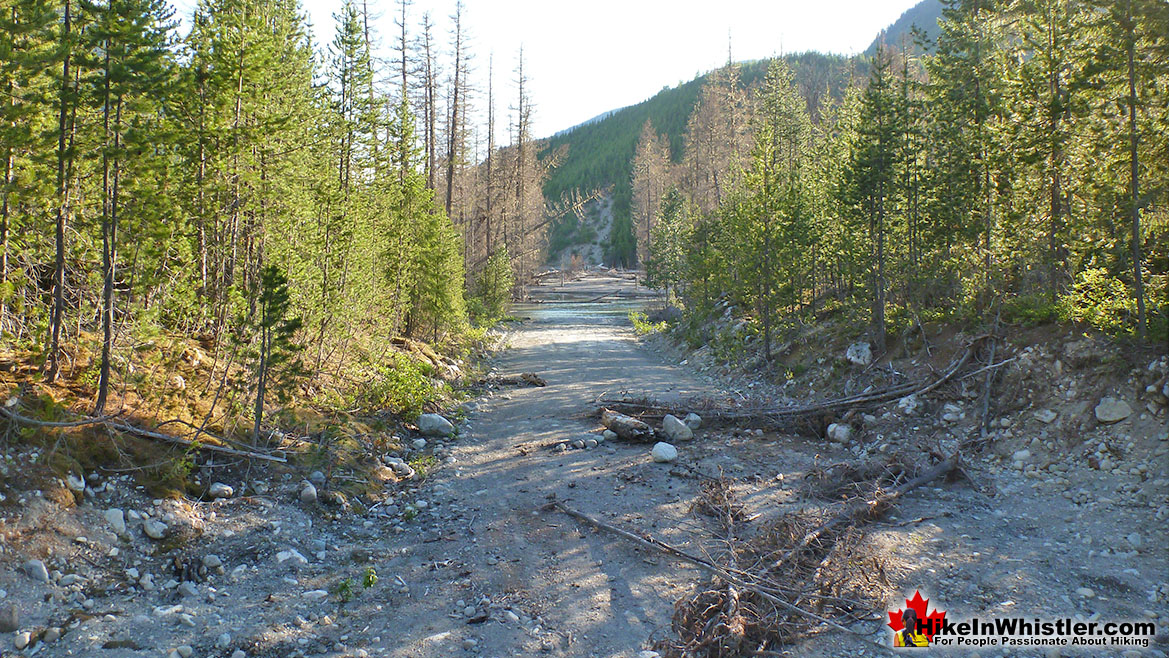 Meager Slide Destroyed Bridge