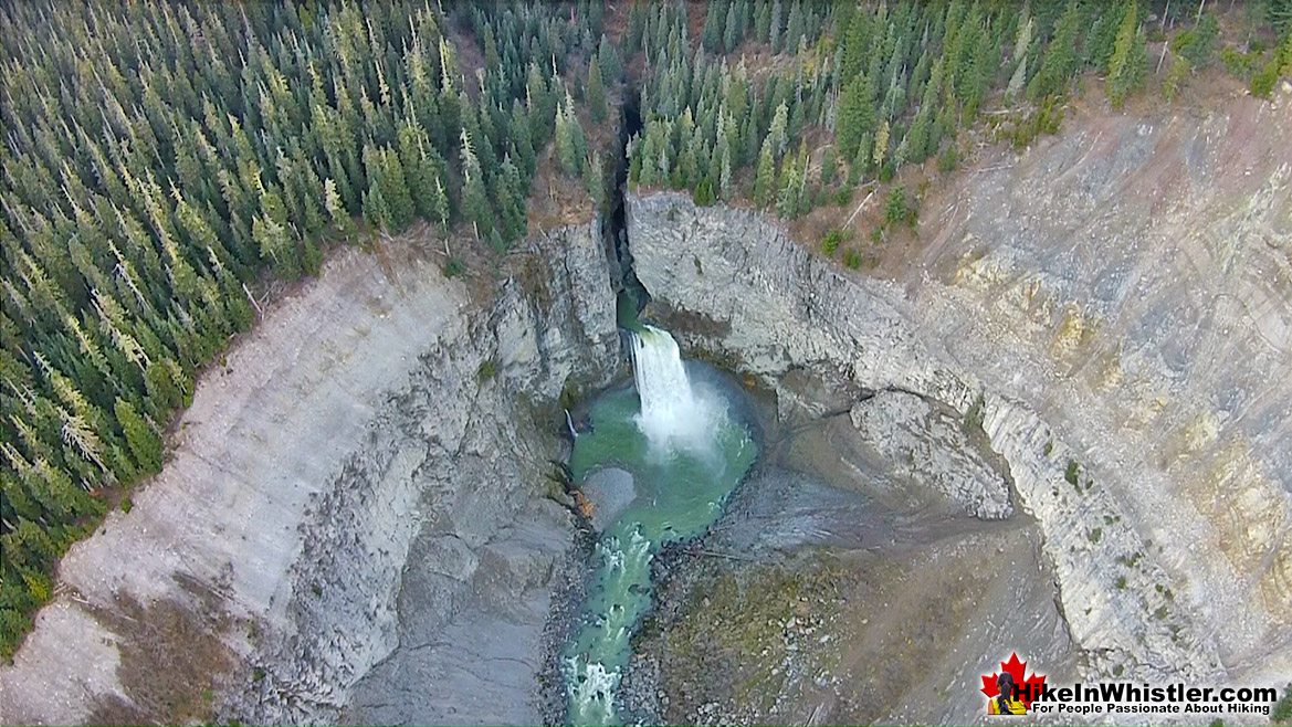 Keyhole Falls Near the Hot Springs