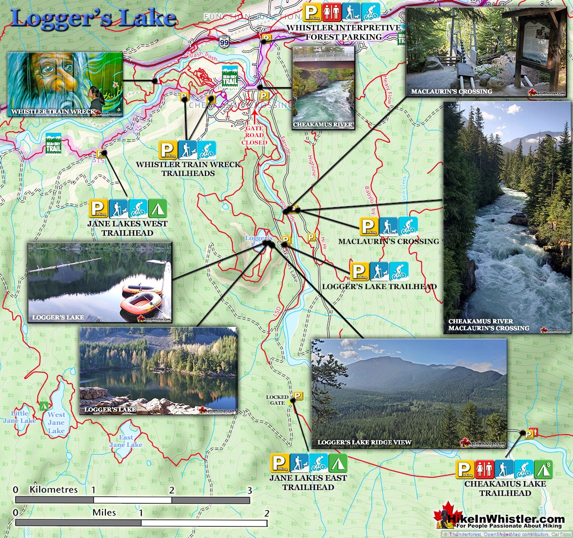 Logger's Lake & Interpretive Forest Map