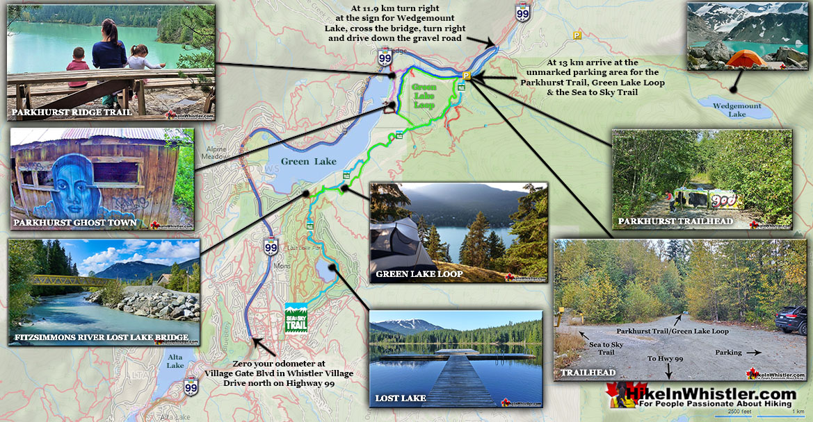 Parkhurst Whistler Directions Map