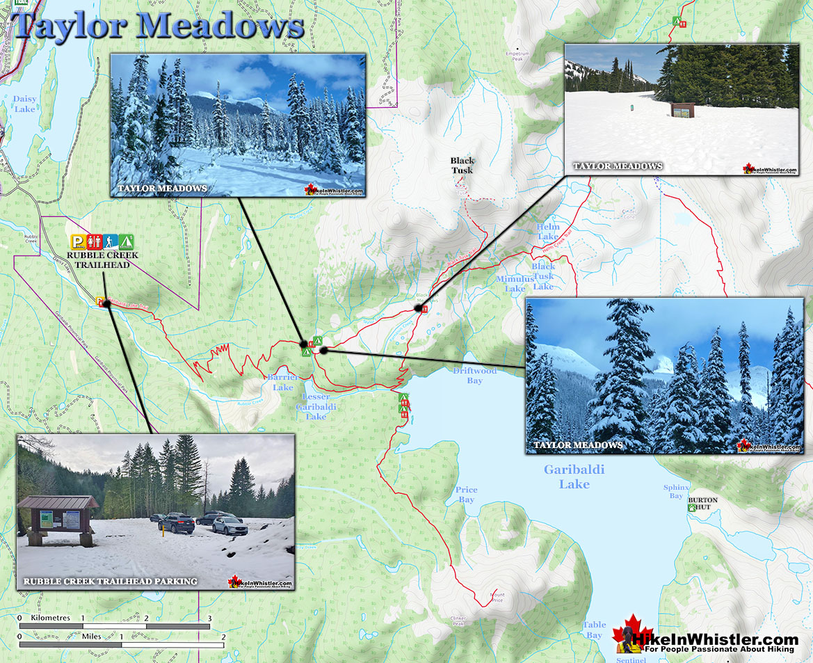 Taylor Meadows Snowshoe Map v7