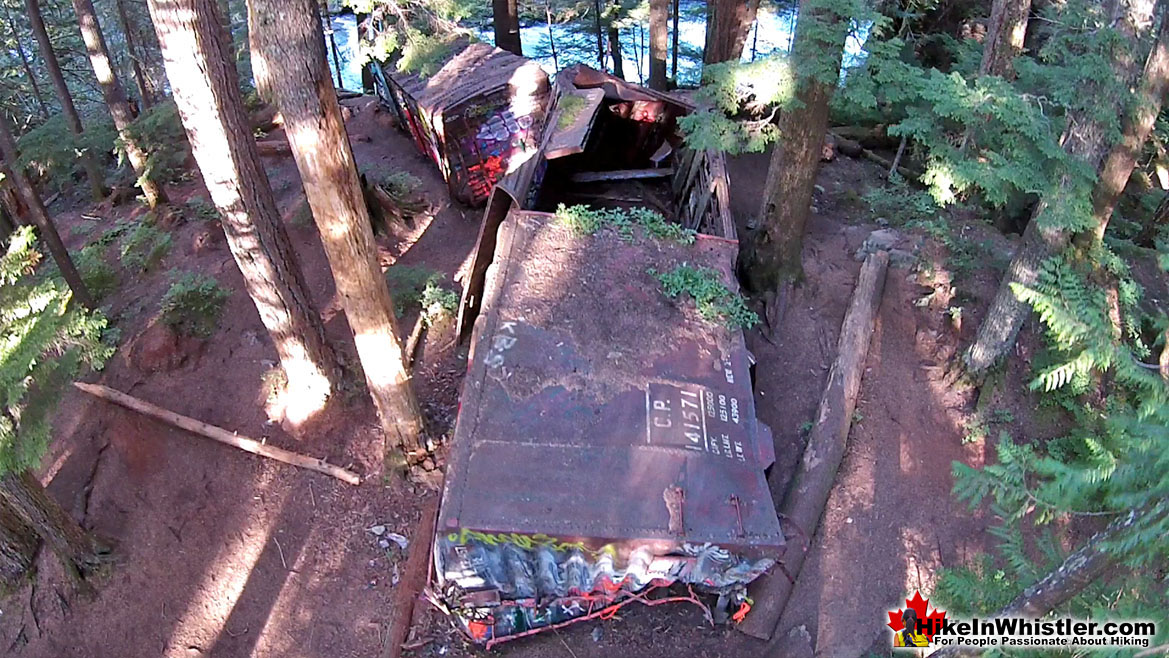 Whistler Train Wreck Aerial View