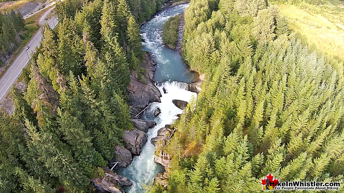 Train Wreck Falls Aerial View