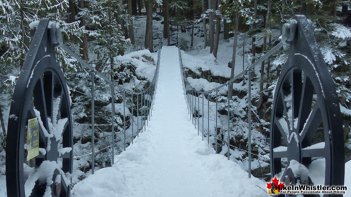 Whistler Train Wreck Bridge Winter