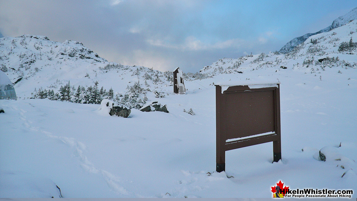 Snowshoeing Wedgemount Lake