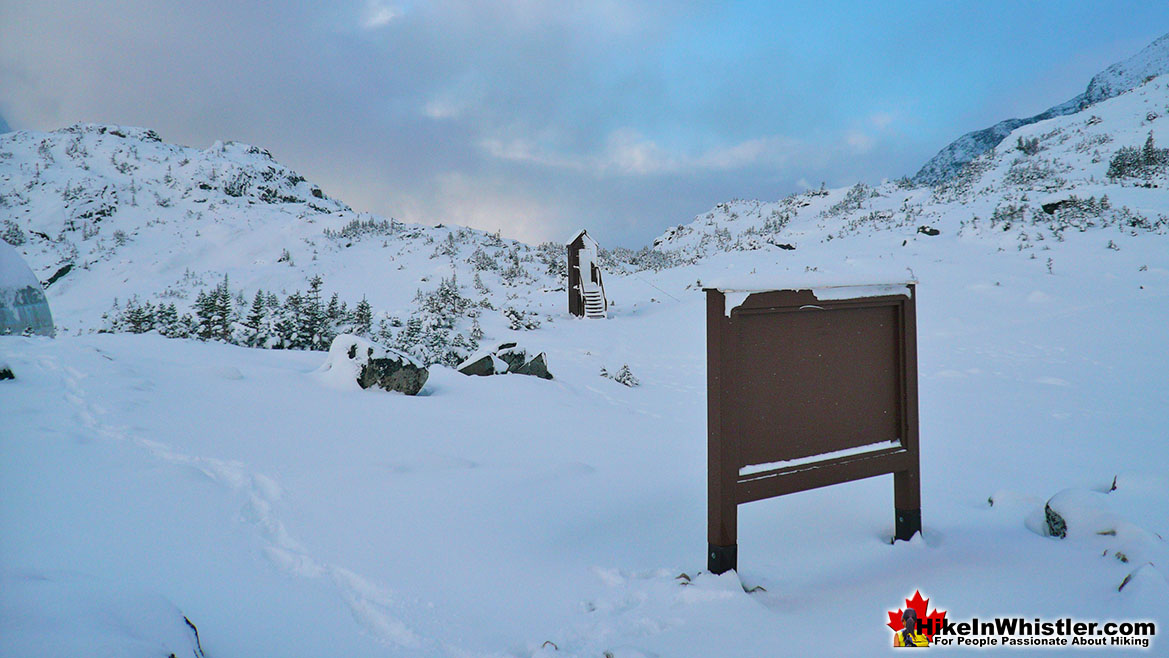 Wedgemount Lake Snowy Day