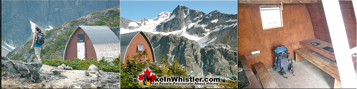 Wedge Hut at Wedgemount Lake in Garibaldi Park